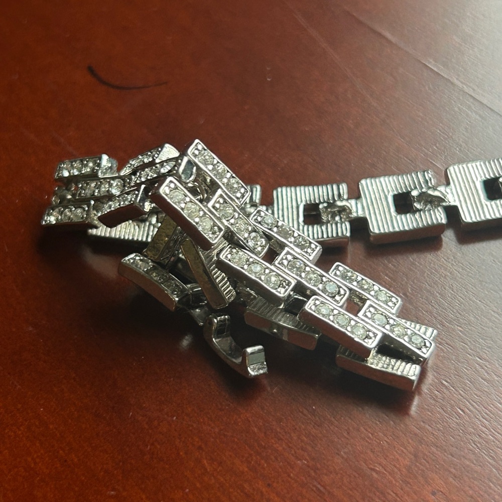 Silver Rhinestone Bracelet